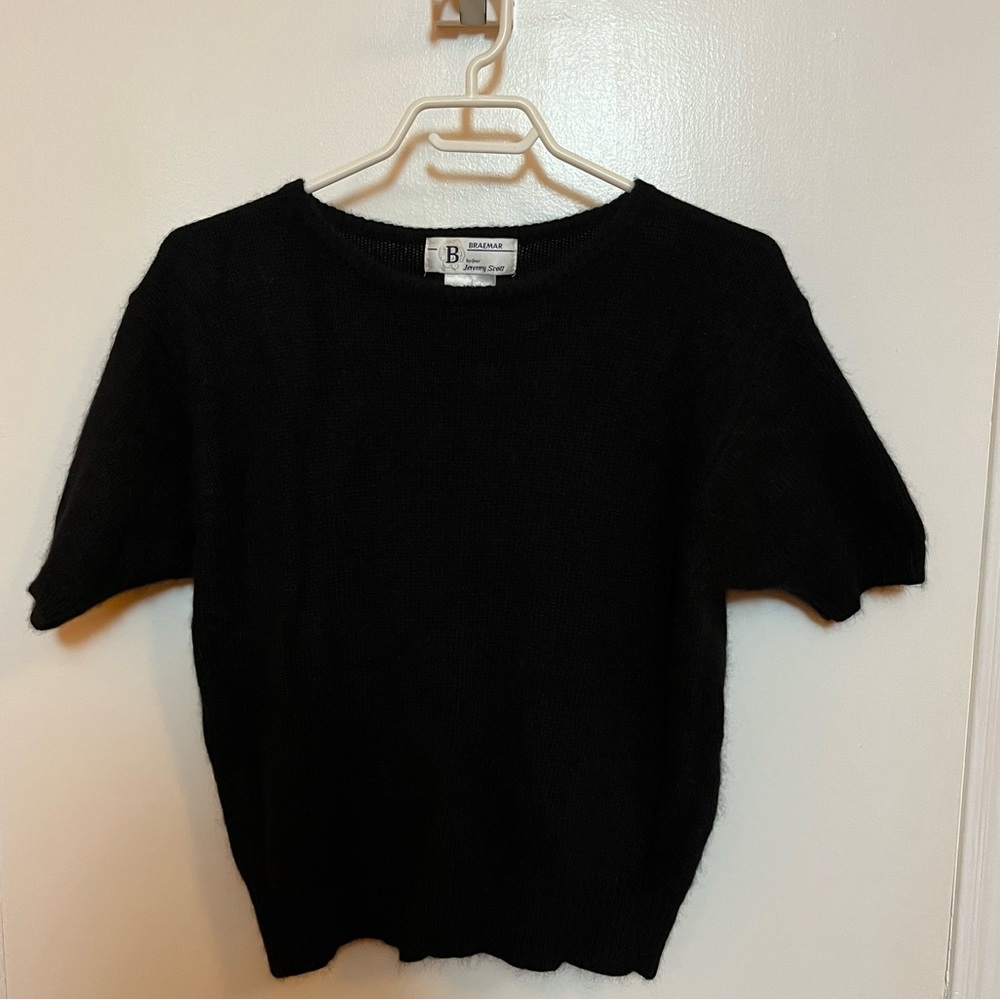 Vintage Jeremy Scott for Braemar - Cropped Angora Sweater - Size M